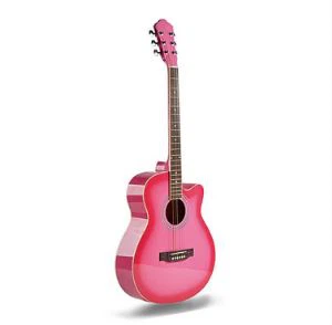 Farget akustisk gitar