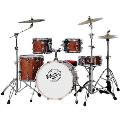 Vintage burgunder trommesett