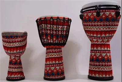 8", 10", 12" lett afrikansk tamburin for barn og voksne